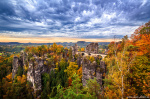 fall, foliage, forest, autumn, tree, bridge, saxon switzerland, germany, 2021, photo