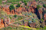 person, hiking, trail, path, mountains, road, wander, madeira, 2024, Portugal, photo