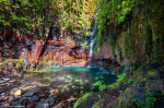 waterfall, falls, jungle, mountains, valley, forest, lake, madeira, 2024, Portugal, photo